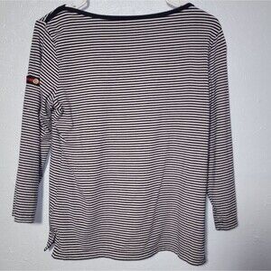 George Women's Striped Top - Size S (4-6) black and white